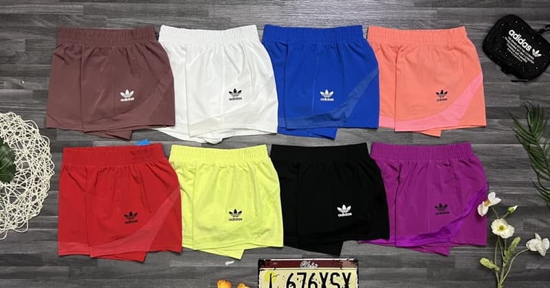 Quần Đùi Nữ ADIDAS phối lưới